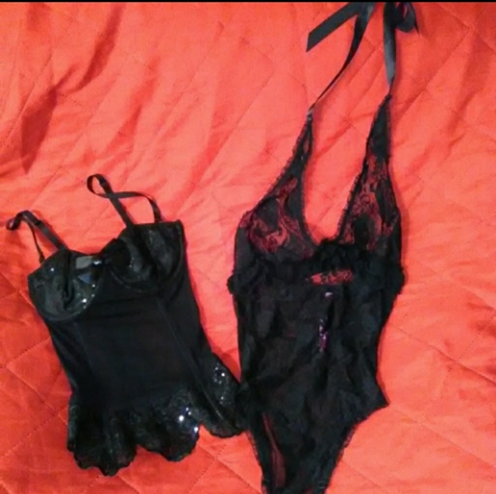 Victoria's secret Hot Topic lingerie corset onesie